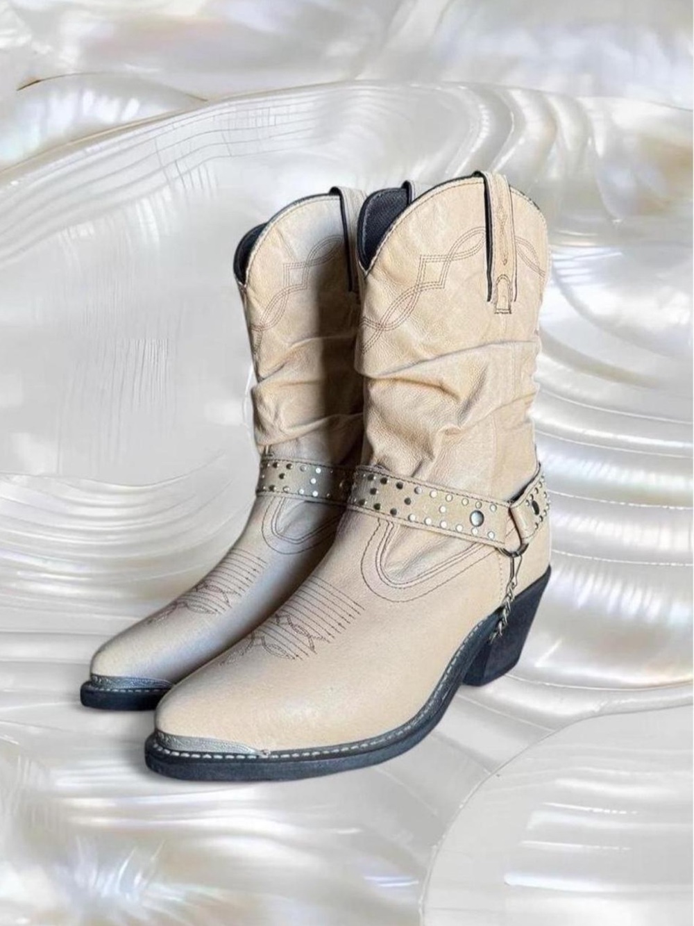 Shyanne Tanya Slouch Western Leather Boots